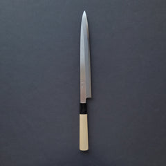 Hitohira Kikuchiyo Manzo White #3 Yanagiba 270mm Ho Wood Handle (D-Shape)
