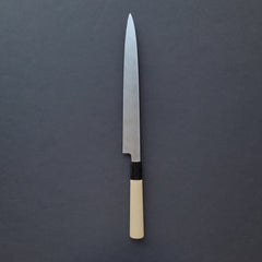 Hitohira Kikuchiyo Manzo White #3 Yanagiba 270mm Ho Wood Handle (D-Shape)