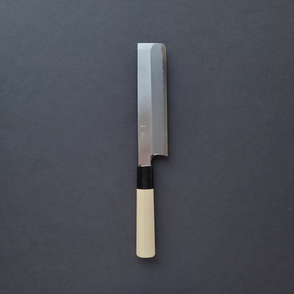 Hitohira Kikuchiyo Manzo White #3 Usuba 180mm Ho Wood Handle (D-Shape)