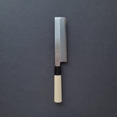 Hitohira Kikuchiyo Manzo White #3 Usuba 180mm Ho Wood Handle (D-Shape)