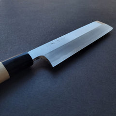 Hitohira Kikuchiyo Manzo White #3 Usuba 180mm Ho Wood Handle (D-Shape)