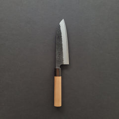 Hitohira Futana SB Kuro Tsuchime Santoku 170mm Cherry Wood Handle