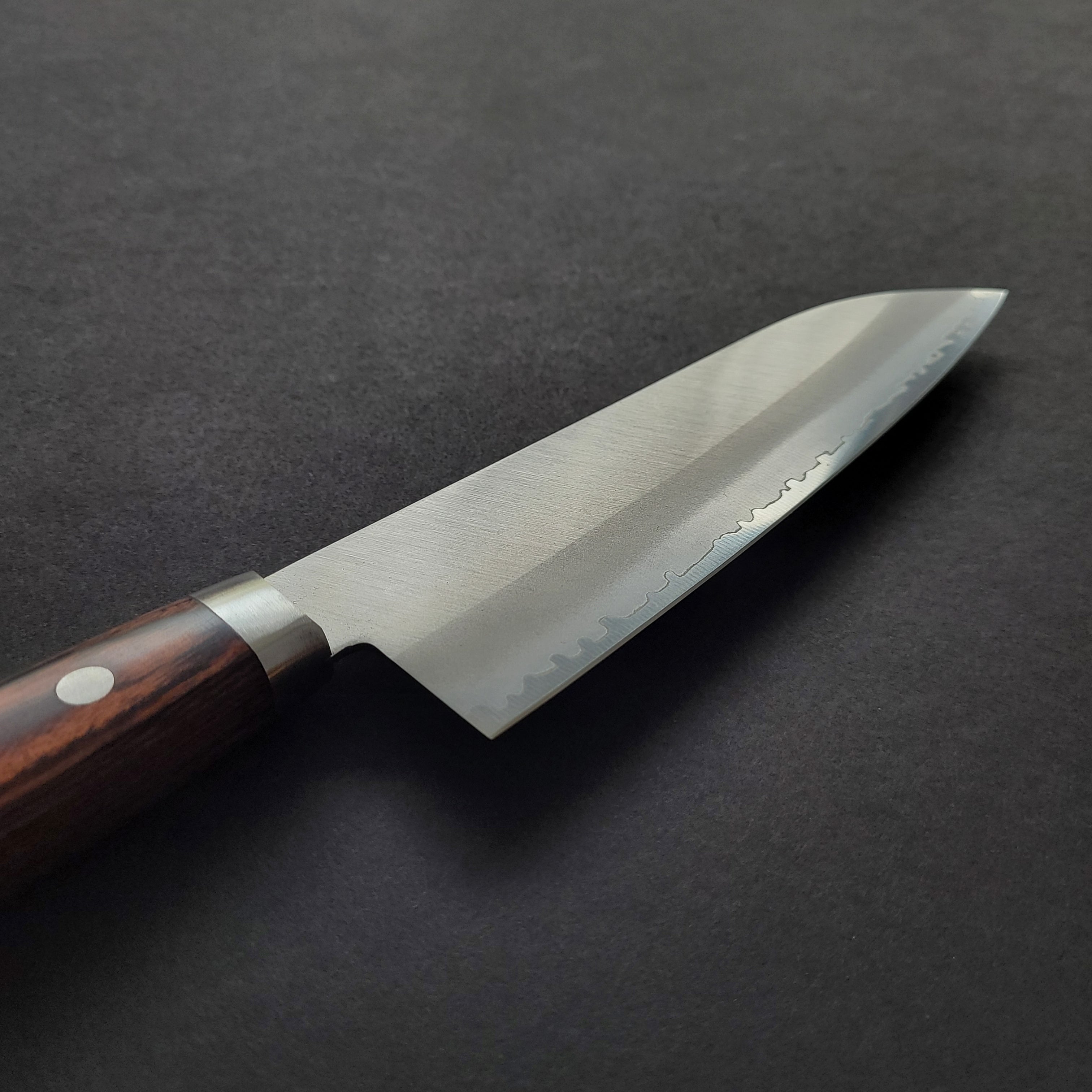 Kaneshige V-Gold Santoku 170mm Imitation Mahogany Handle