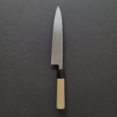 Hitohira Kikuchiyo Manzo White #3 Mioroshi Deba 210mm Ho Wood Handle (D-Shape)