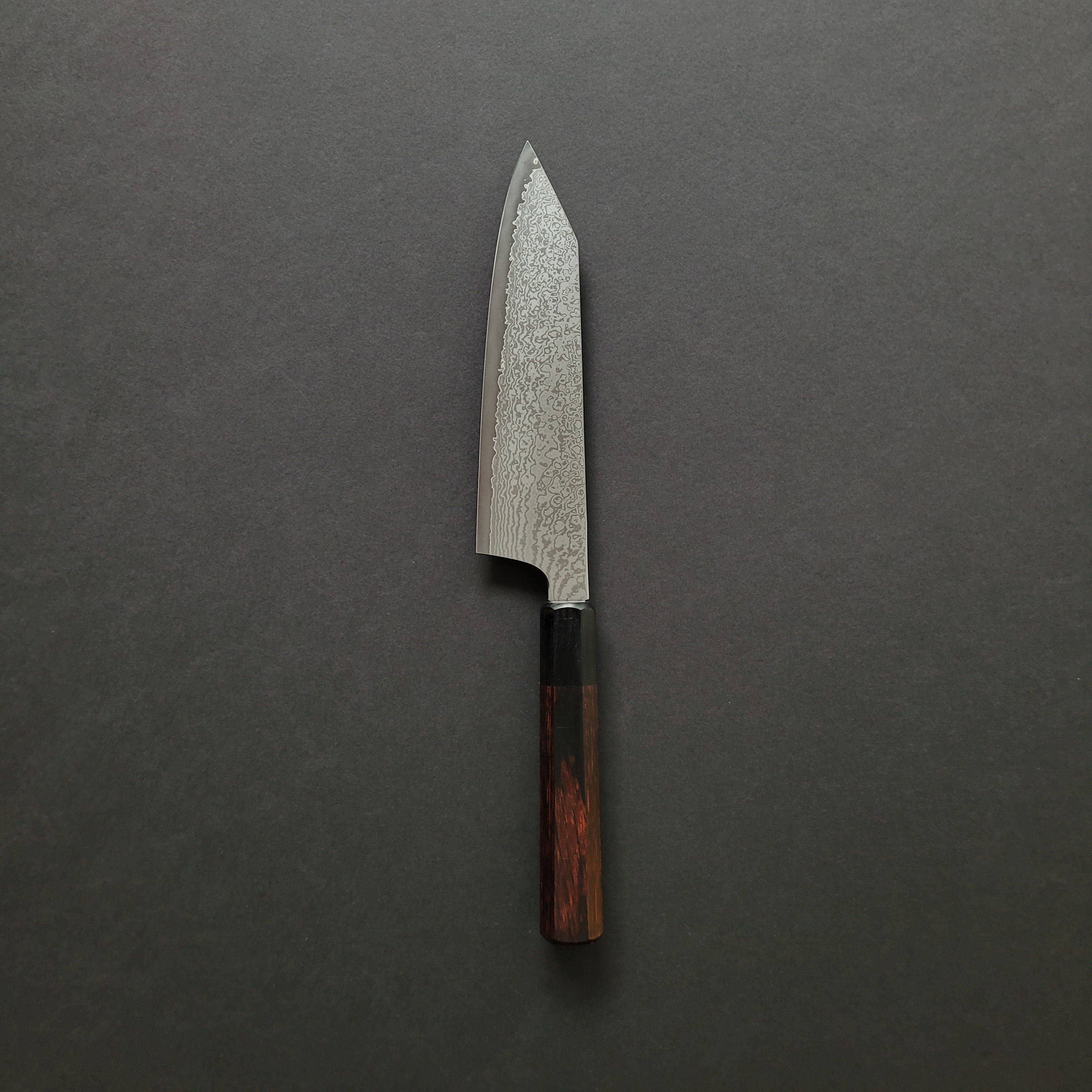 Hitohira Imojiya TH Damascus Bunka 180mm Pakka Handle (Red)