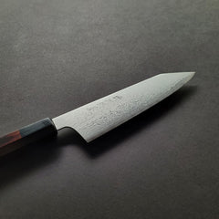 Hitohira Imojiya TH Damascus Bunka 180mm Pakka Handle (Red)