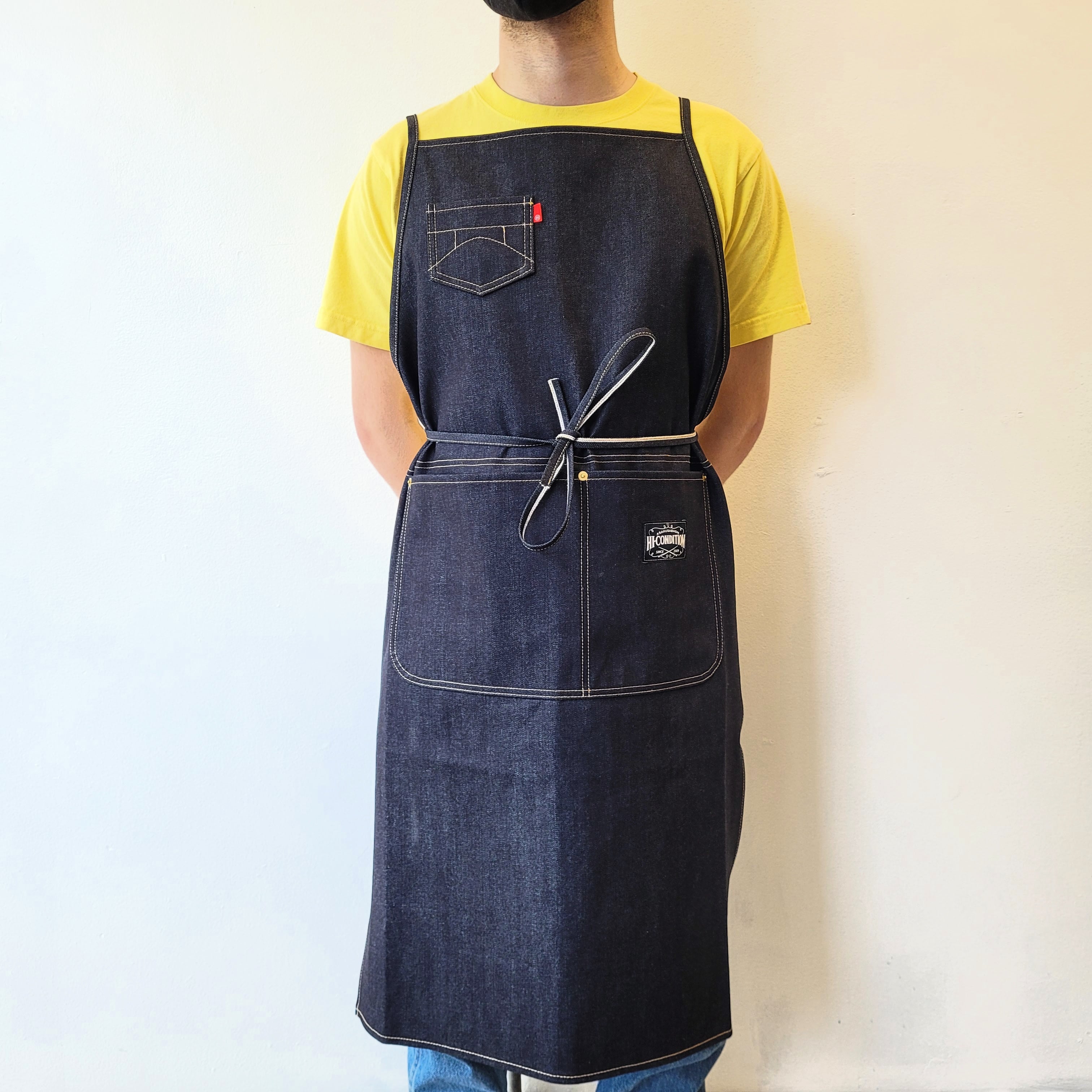 HI-CONDITION Selvedge Denim Apron X Shoulder