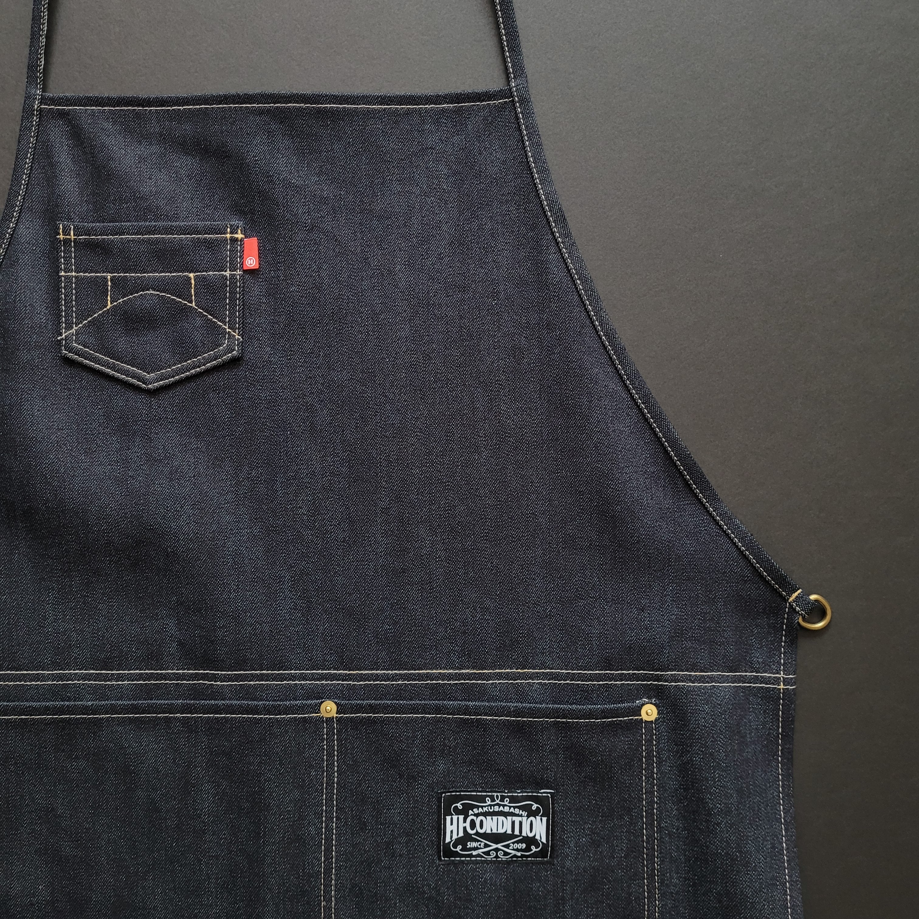 HI-CONDITION Selvedge Denim Apron X Shoulder