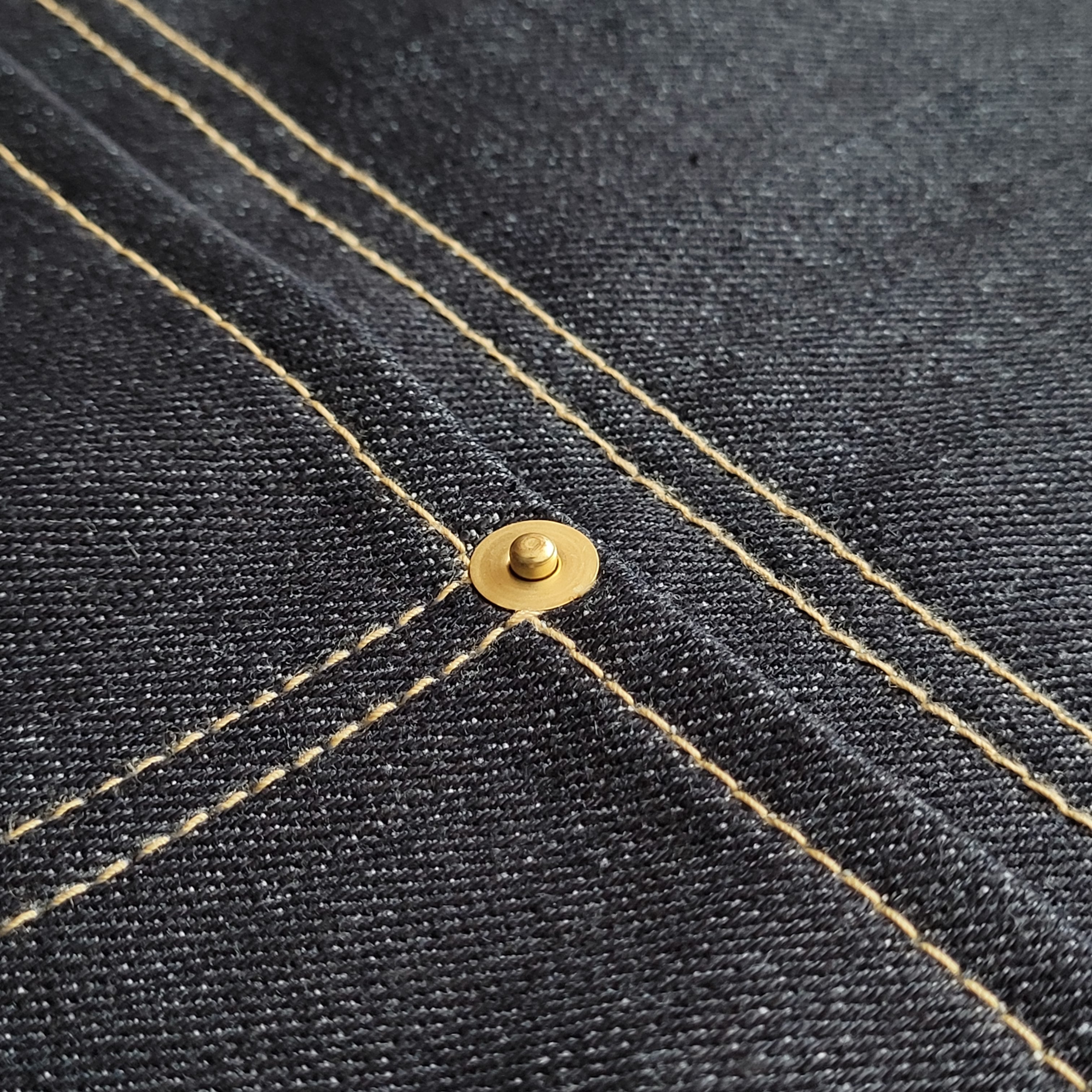 HI-CONDITION Selvedge Denim Apron X Shoulder