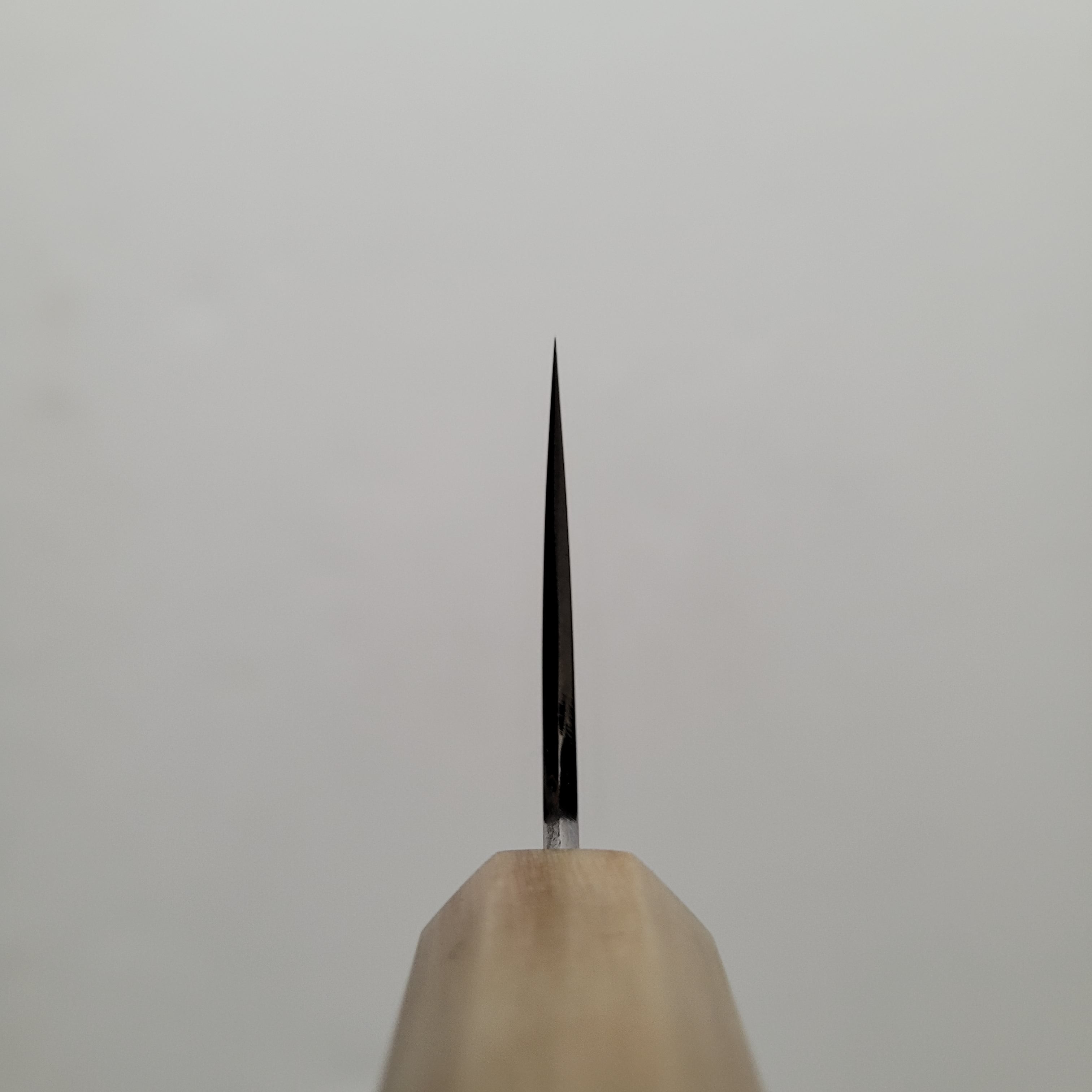 Hitohira Togashi White #1 Stainless Clad Kasumi Kiritsuke Gyuto 210mm Ebony Handle