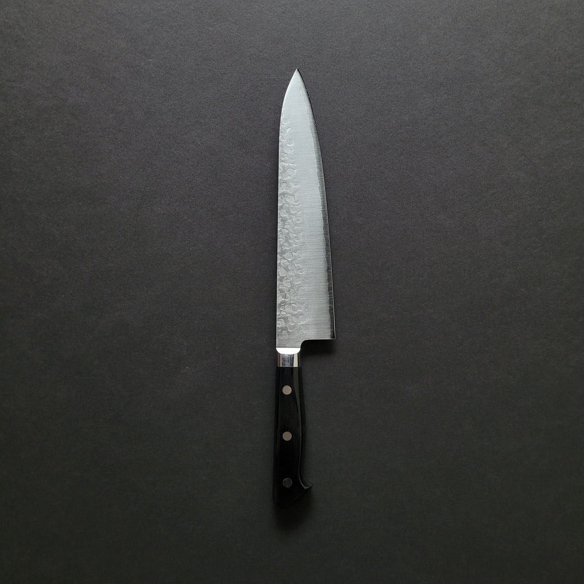 Hitohira T10 Tsuchime Gyuto 210mm Pakka Handle