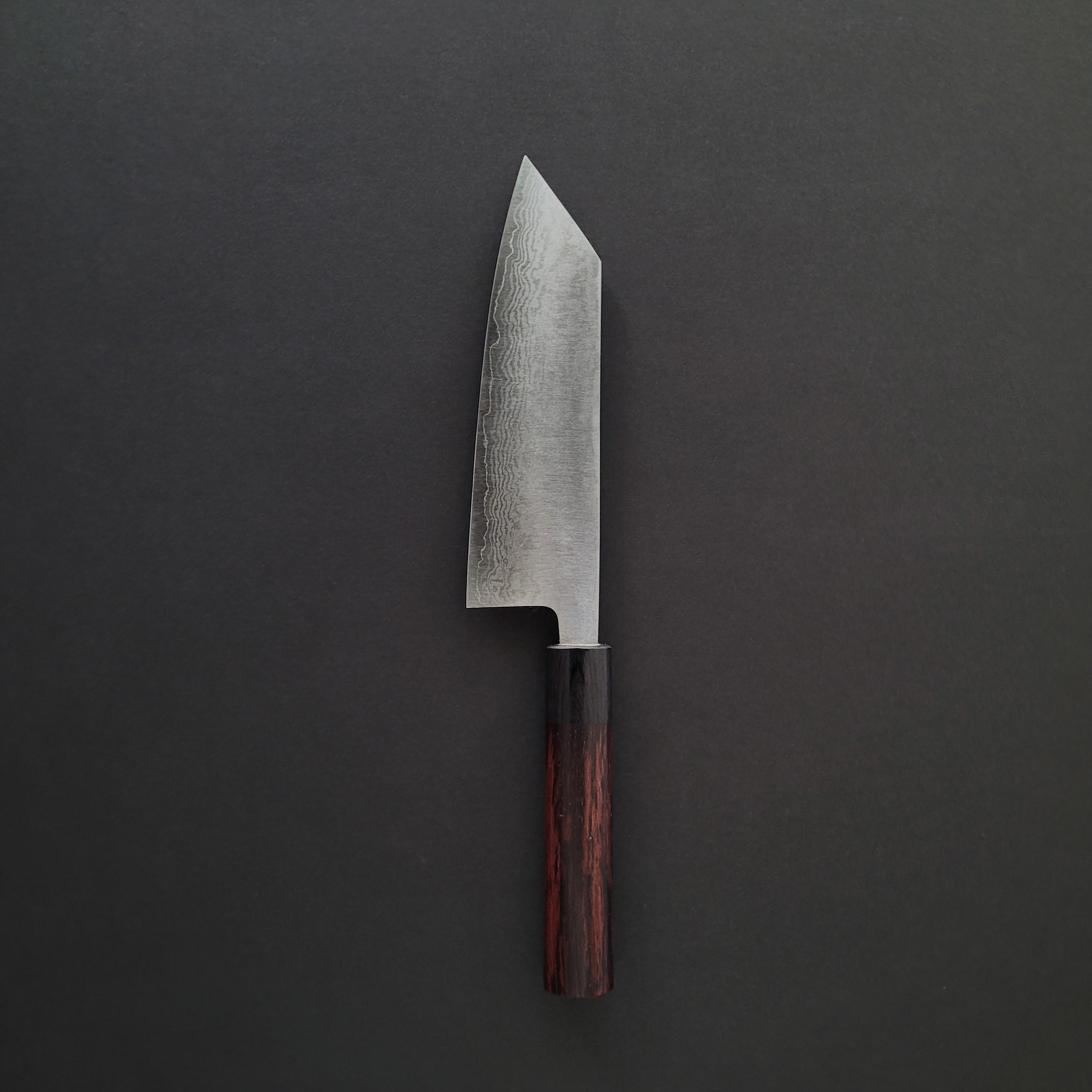 Hitohira Setsu Forged VG-10 Damascus Bunka 170mm Rosewood Handle