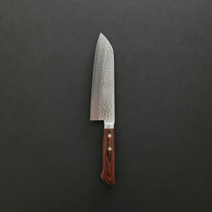 Hitohira NM Tsuchime 165mm Santoku Imitation Mahogany Handle