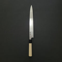Hitohira Togashi White #1 Tachi Left-Handed Yanagiba 300mm Ho Wood Handle (Saya)