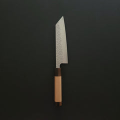 Hitohira Futana Stainless Tsuchime Damascus Bunka Cherry Wood Handle