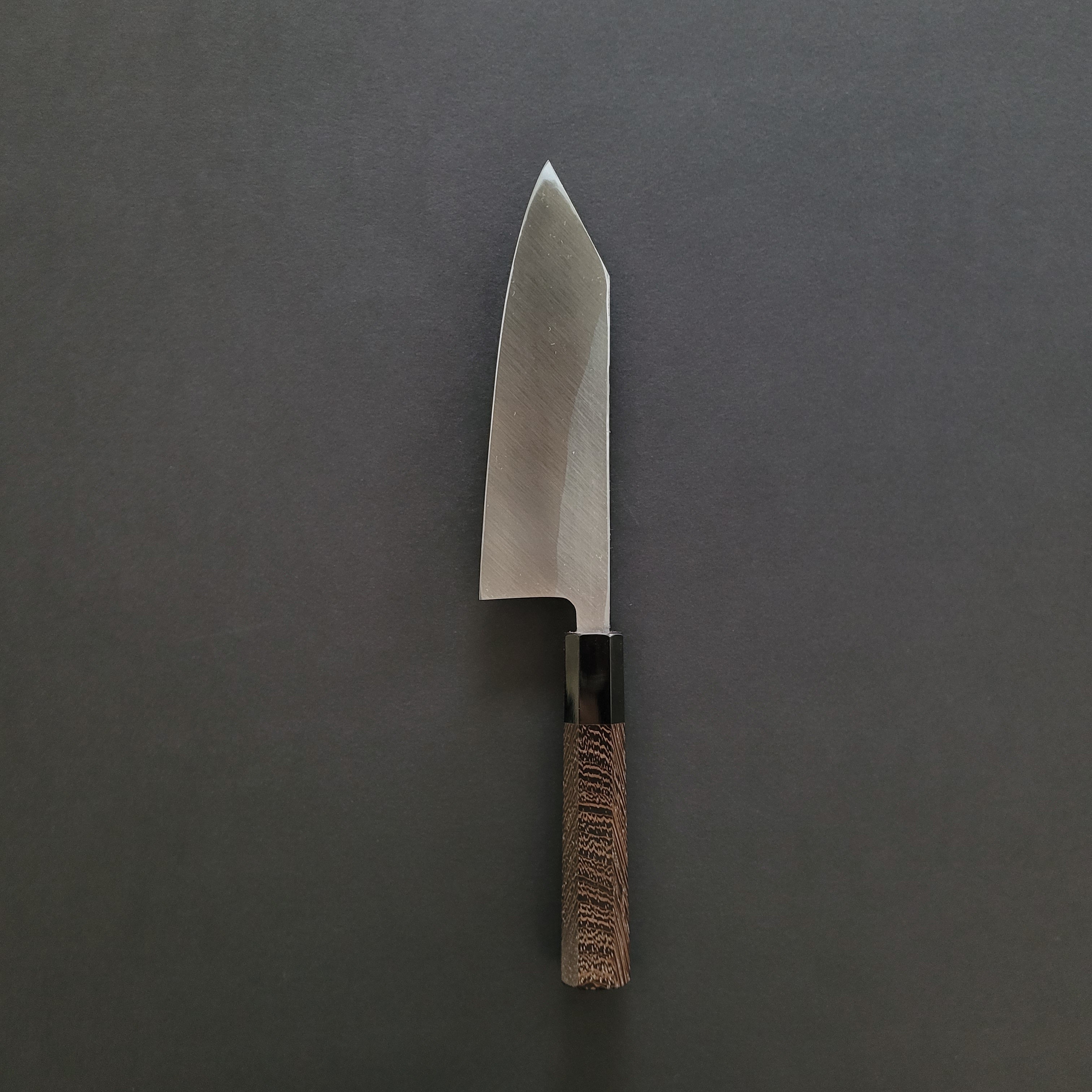 Hatsukokoro Blue #2 Shirasagi Kurouchi Tsuchime Kiritsuke Deba 165mm Wenge Handle