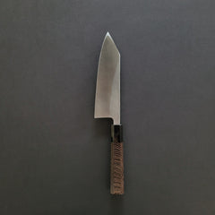 Hatsukokoro Blue #2 Shirasagi Kurouchi Tsuchime Kiritsuke Deba 165mm Wenge Handle