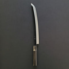 Hitohira Kikuchiyo Mosuke Silver #3 Yanagi Sakimaru 330mm  Ebony Handle (Extra Curved)