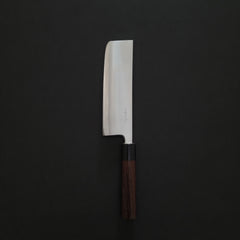 Akifusa Blue Super Migaki Nakiri 165mm Rosewood Handle