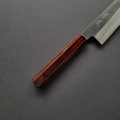 Hado Silver #3 Migaki Santoku 180mm Cherry Wood Lacquer Handle