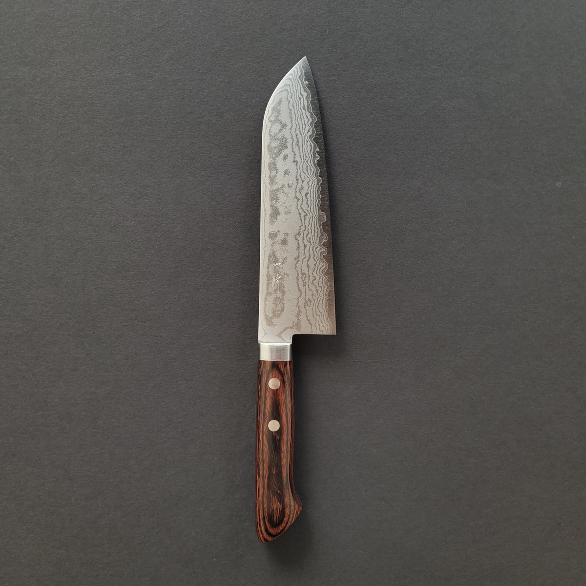 (Limited) Hitohira NM Damascus Santoku 165mm Imitation Mahogany Handle