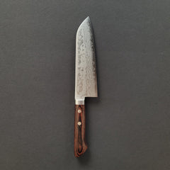 (Limited) Hitohira NM Damascus Santoku 165mm Imitation Mahogany Handle