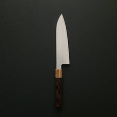 Hitohira KH Stainless Santoku 180mm Wenge Handle (Oak Ferrule)