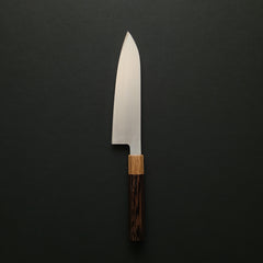 Hitohira KH Stainless Santoku 180mm Wenge Handle (Oak Ferrule)