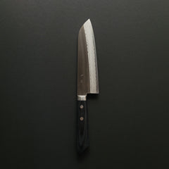 Hitohira NM V10 Migaki Damascus Santoku 170mm Pakka Handle
