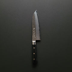 Hitohira Imojiya ST Tsuchime Damascus Santoku Pakka Handle (Yo)