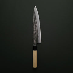 Ajikataya Tsuchime White #2 Gyuto 240mm Ho Wood Handle (D-Shape)