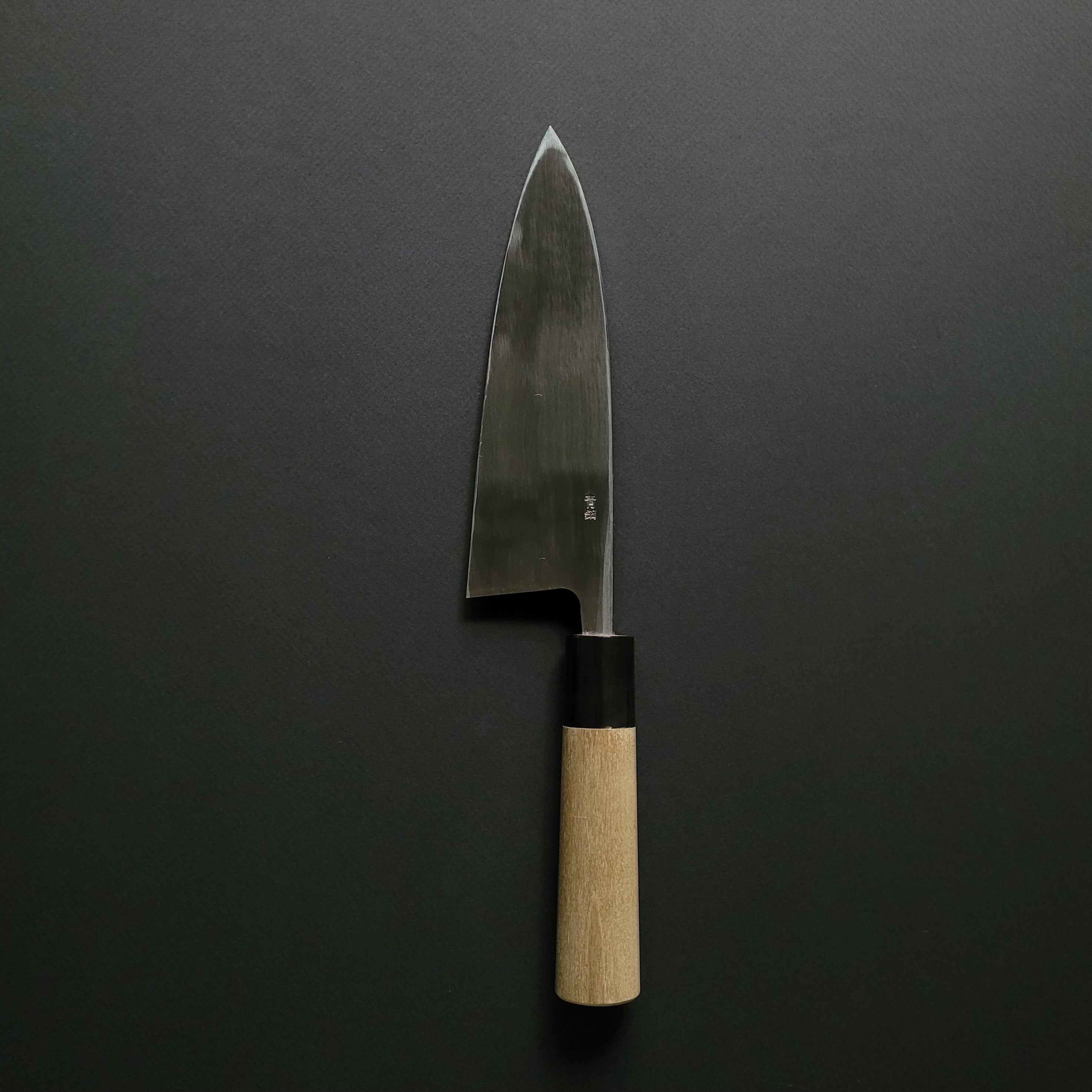 Hitohira Gorobei Blue #2 Deba 180mm Ho Wood Handle (D-Shape)