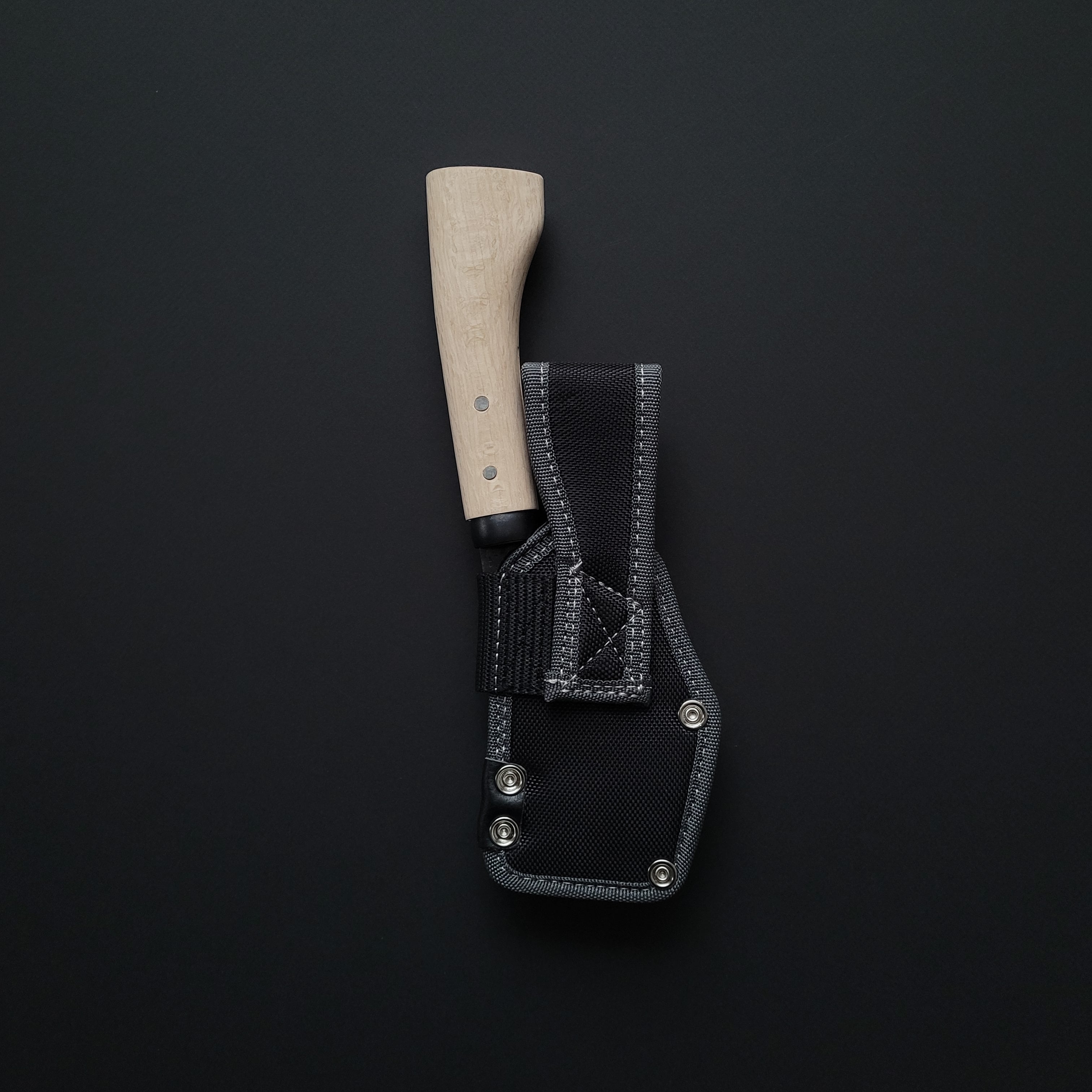 Ajikataya Kurouchi Hatchet 105mm Oak Handle (Double Bevel)