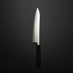 Akifusa Blue Super Migaki Gyuto 240mm Rosewood Handle