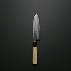 Hitohira Gorobei Ren White #2 Damascus Santoku Ho Wood Handle