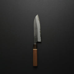 Hitohira YG Nashiji White #2 Santoku 165mm Walnut Handle (Ziricote Ferrule)