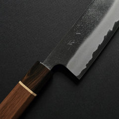 Hitohira YG Nashiji White #2 Santoku 165mm Walnut Handle (Ziricote Ferrule)