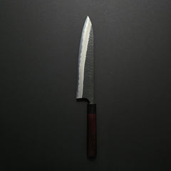 Akifusa Blue Super Tsuchime Damascus Gyuto 240mm Rosewood Handle