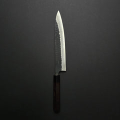 Akifusa Blue Super Tsuchime Damascus Sujihiki 240mm Rosewood Handle