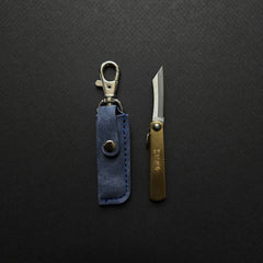 Higonokami Folding Knife Mini Brass Handle (With Sheath)