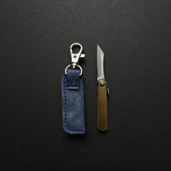 Higonokami Folding Knife Mini Brass Handle (With Sheath)