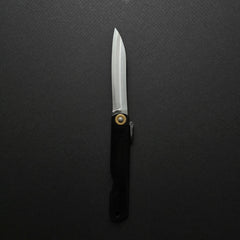 Higonokami Sasaba Folding Knife Brass Handle (#16 BK)