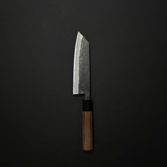 Hitohira Harima Forged Blue #2 Stainless Clad Kurouchi Bunka 165mm Walnut Handle