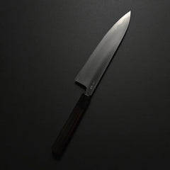 *Scratches* Konosuke LI White #1 Gyuto 225mm Ebony Handle (with Leather Sheath) (Discounted)