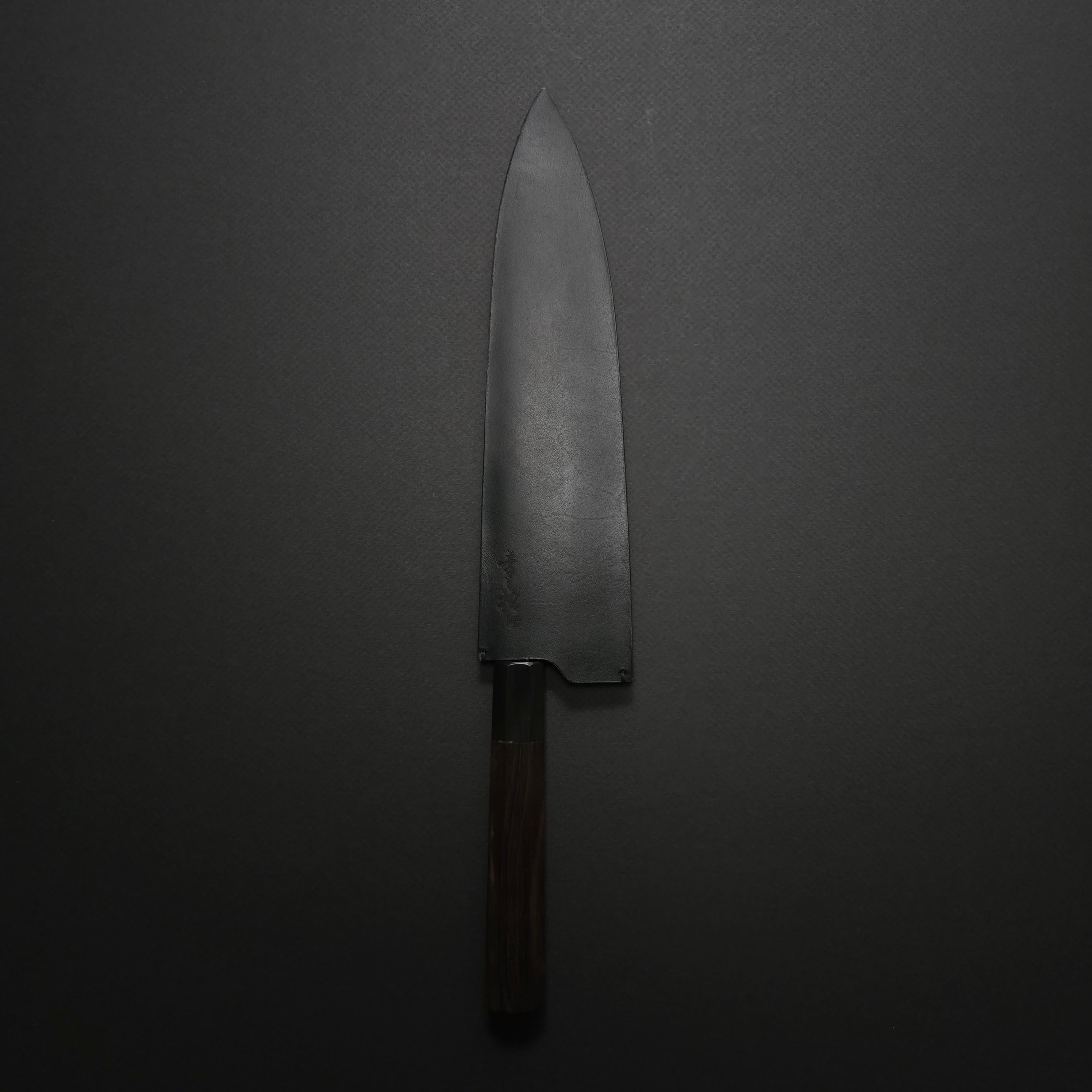 *Scratches* Konosuke LI White #1 Gyuto 225mm Ebony Handle (with Leather Sheath) (Discounted)
