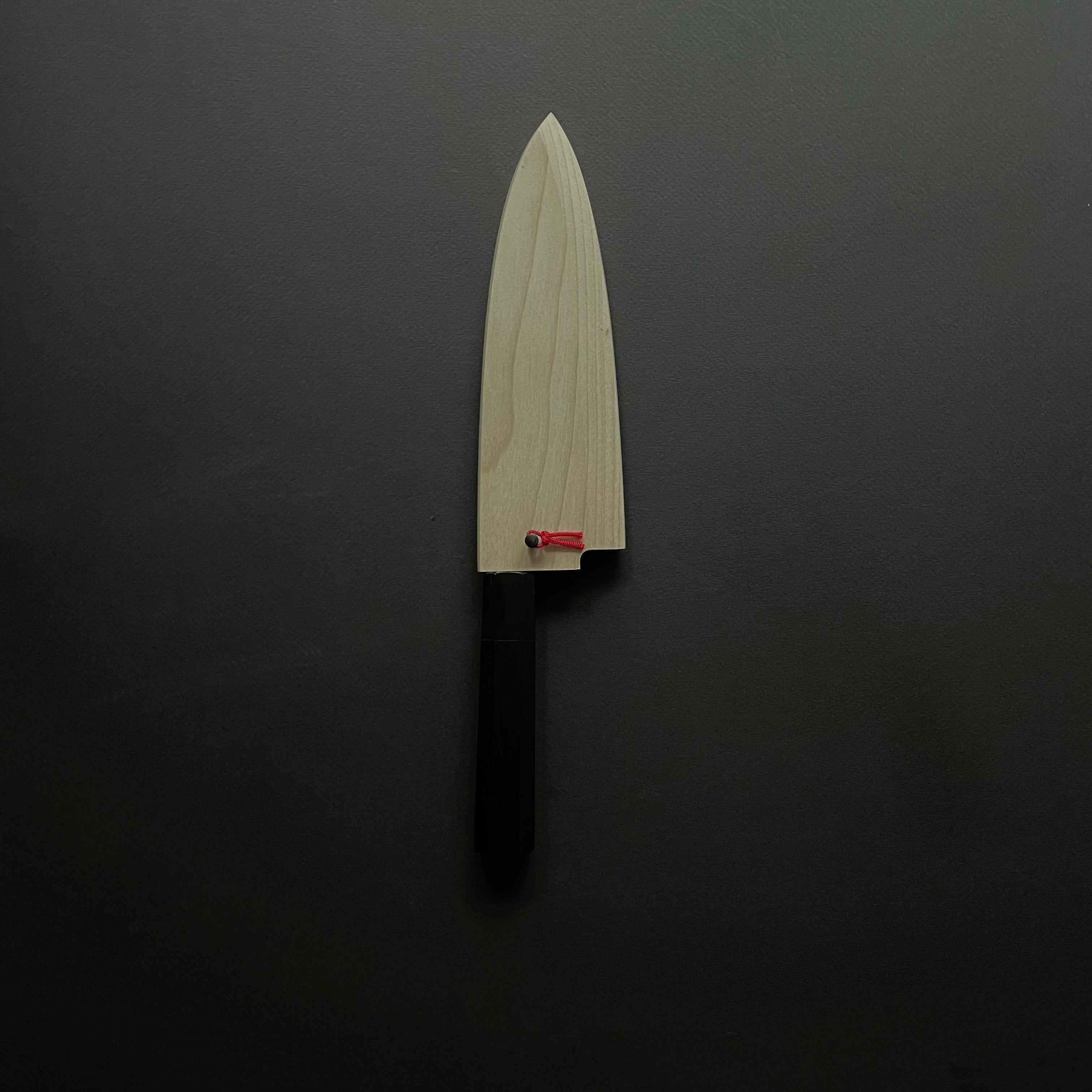 Hitohira Kikuchiyo Manzo Blue #2 Deba 180mm Ebony Handle (Saya)