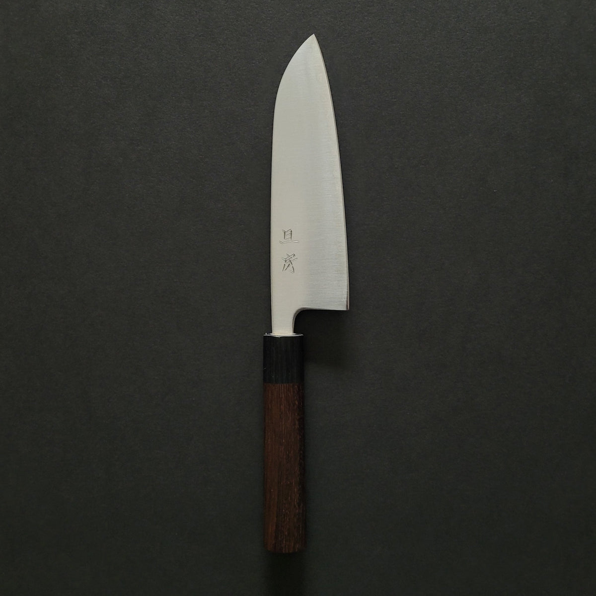 Akifusa Blue Super Migaki Santoku 165mm Rosewood Handle