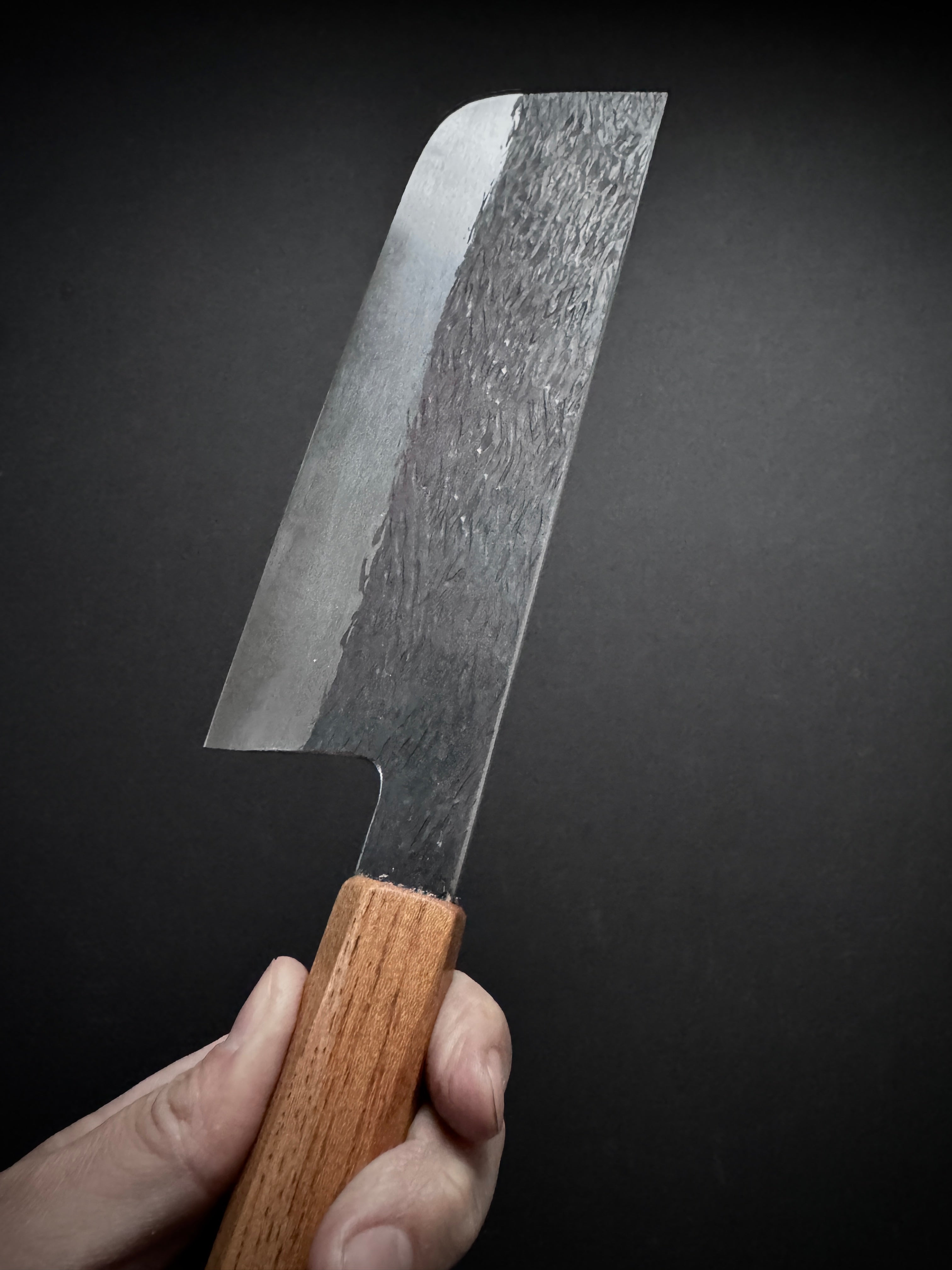 Isamitsu White #1 Nakiri 165mm Zelkova Pentagonal Handle