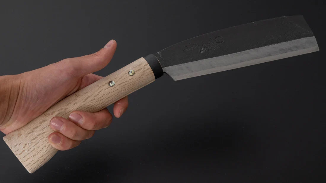 Ajikataya Ajikataya Old Style Hatchet 165mm Oak Handle (Single Bevel)