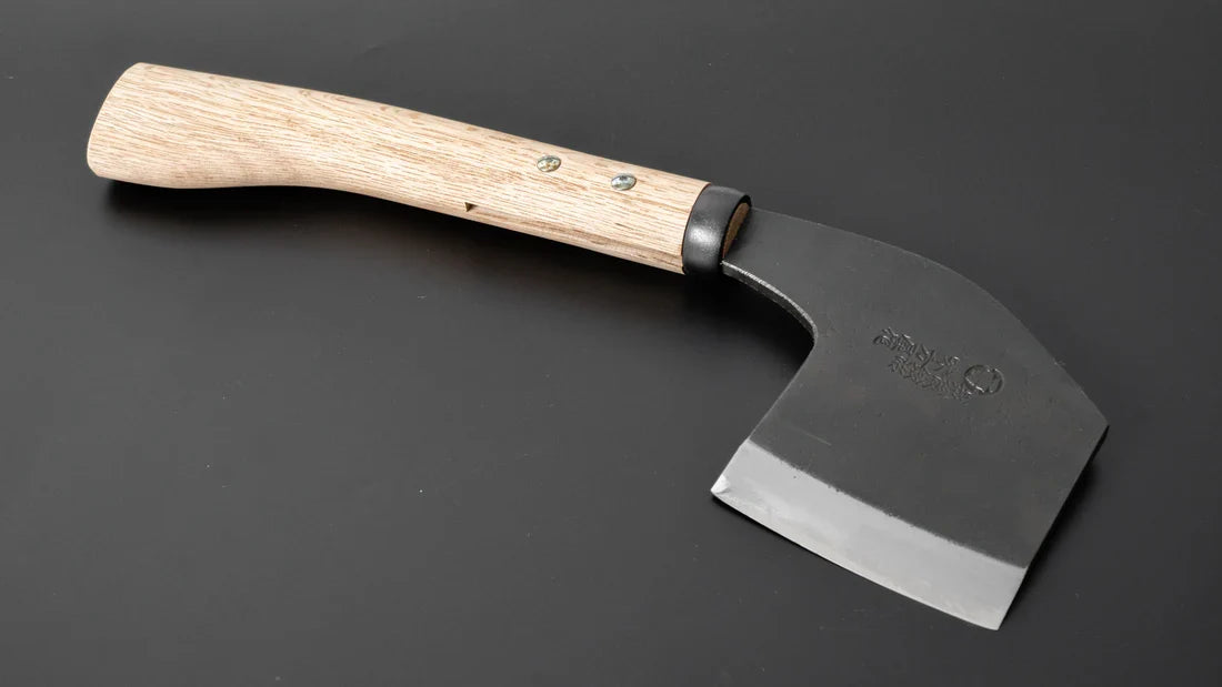 Ajikataya Kubimagari Hatchet Oak Handle (Double Bevel)